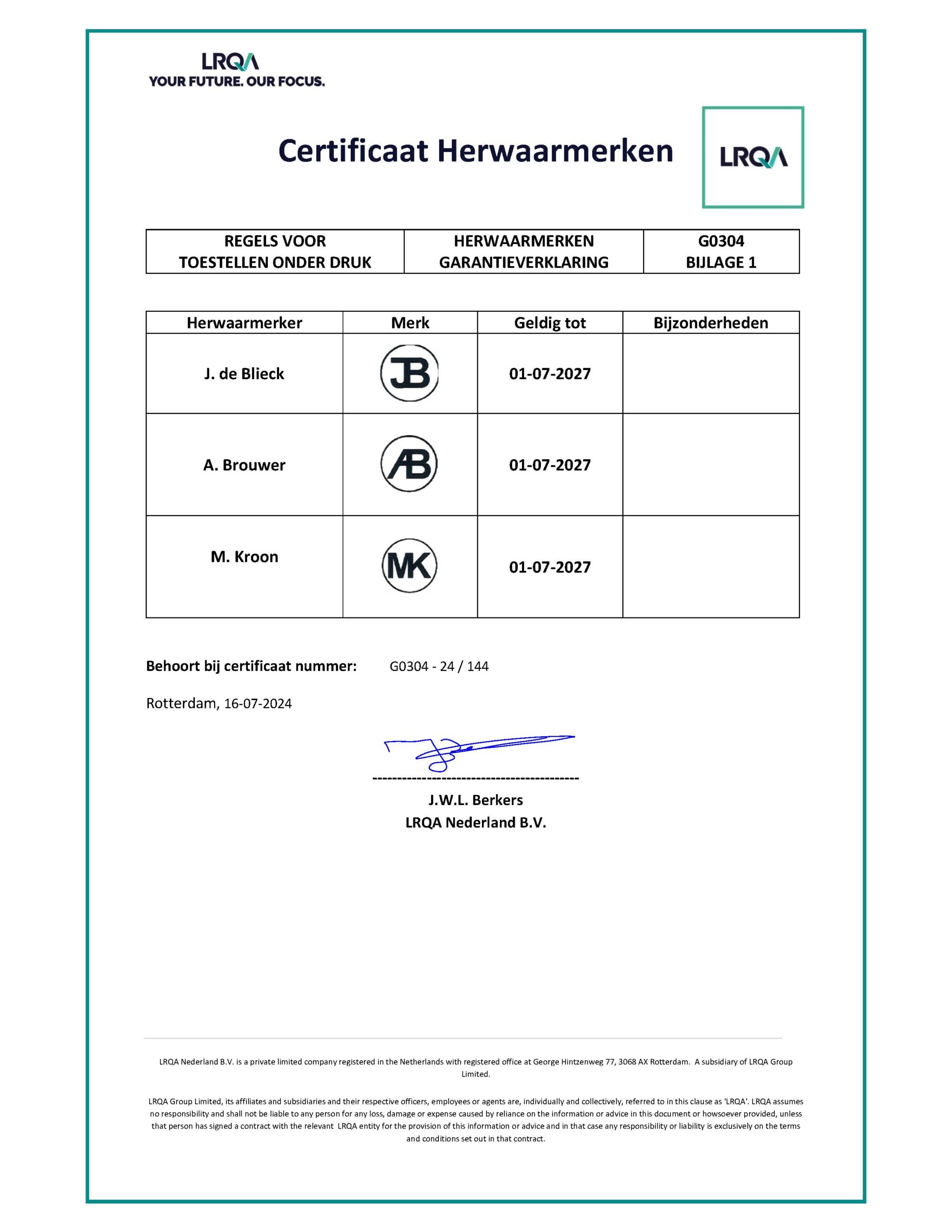 Coronam G0304 certificaat NL LRQA 2024 - 2027_1_Pagina_1_Pagina_2